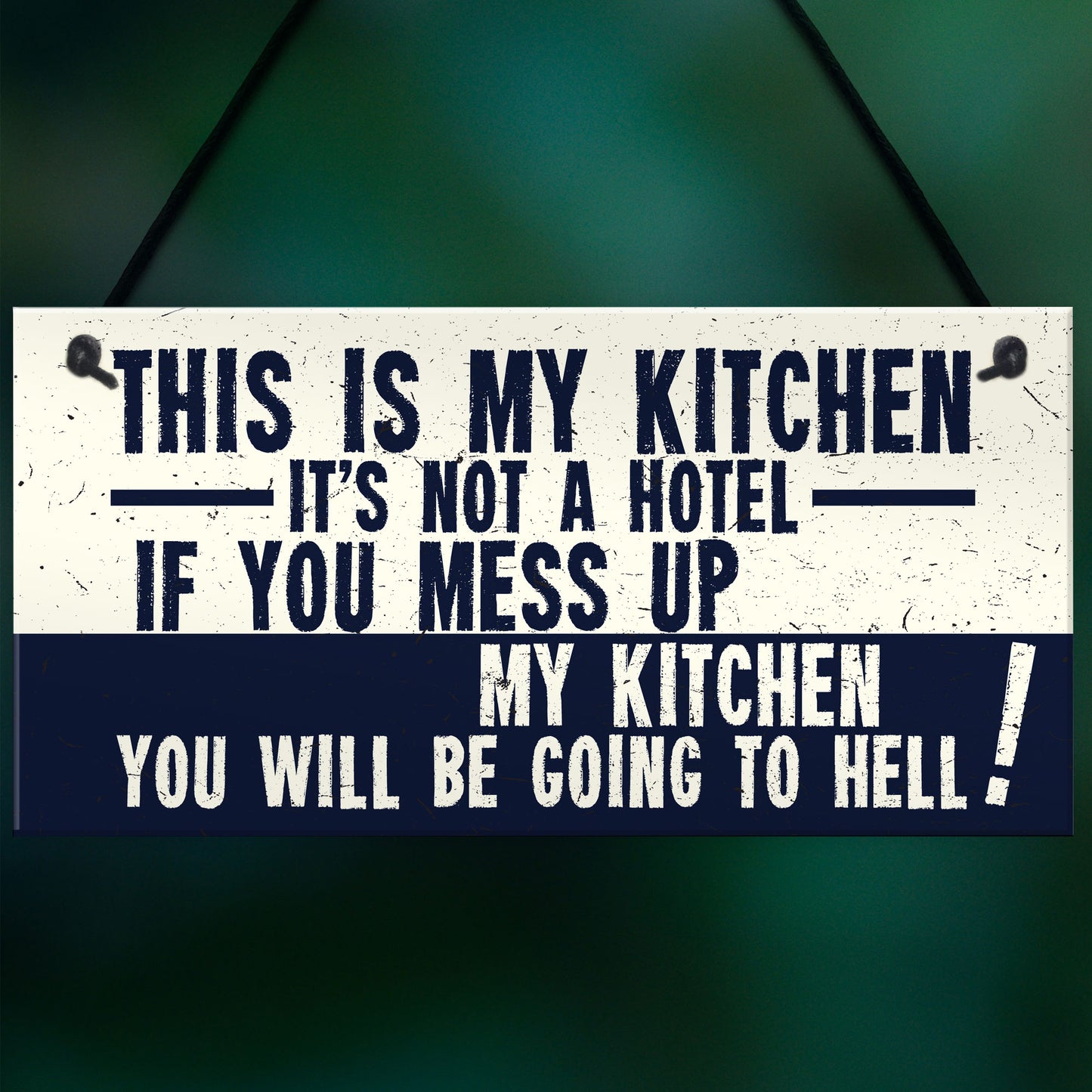 Vintage This Is My Kitchen Funny Plaque Shabby Chic Wall Signs