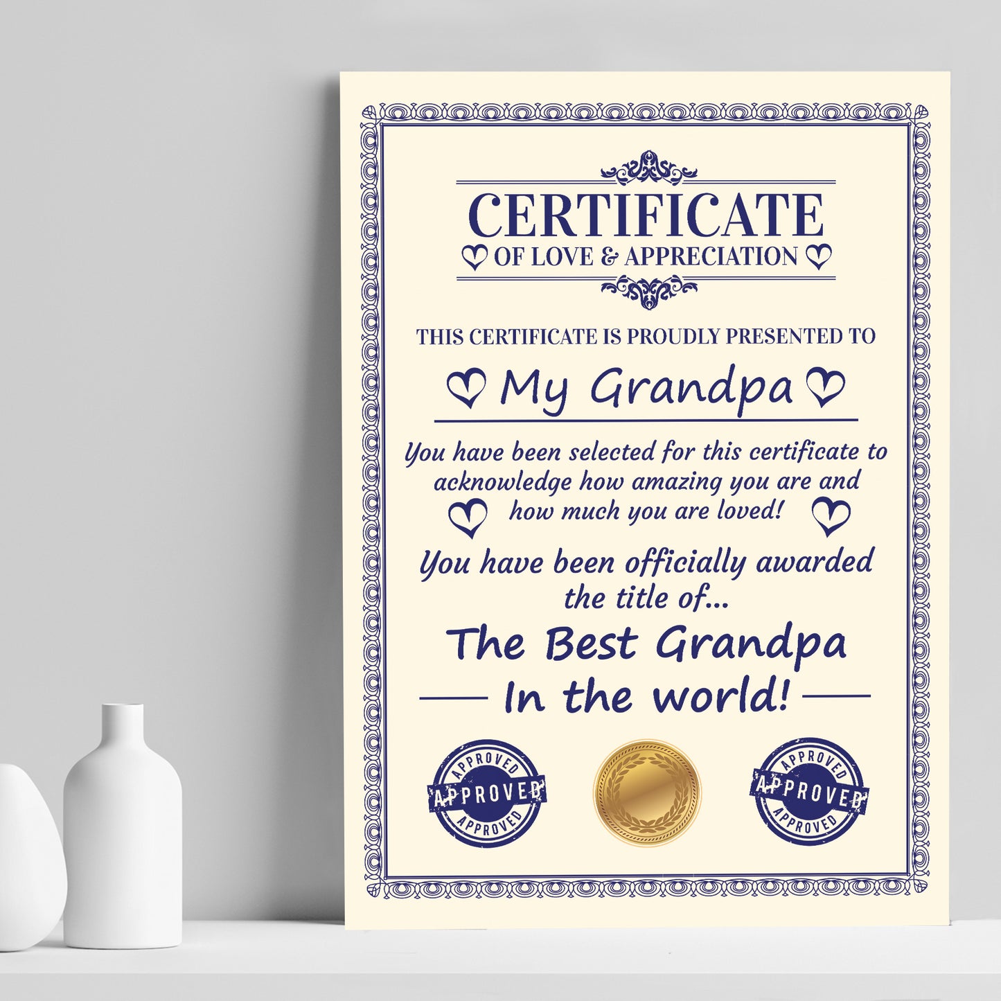 Novelty Gift For Grandpa Print Funny Grandpa Birthday Gift