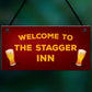 Funny Bar Welcome Sign For Home Bar Man Cave Garden Gifts