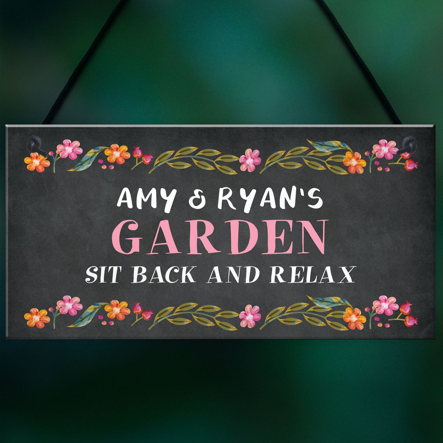 Garden Sign Personalised Outdoor Summerhouse Shed Plaque