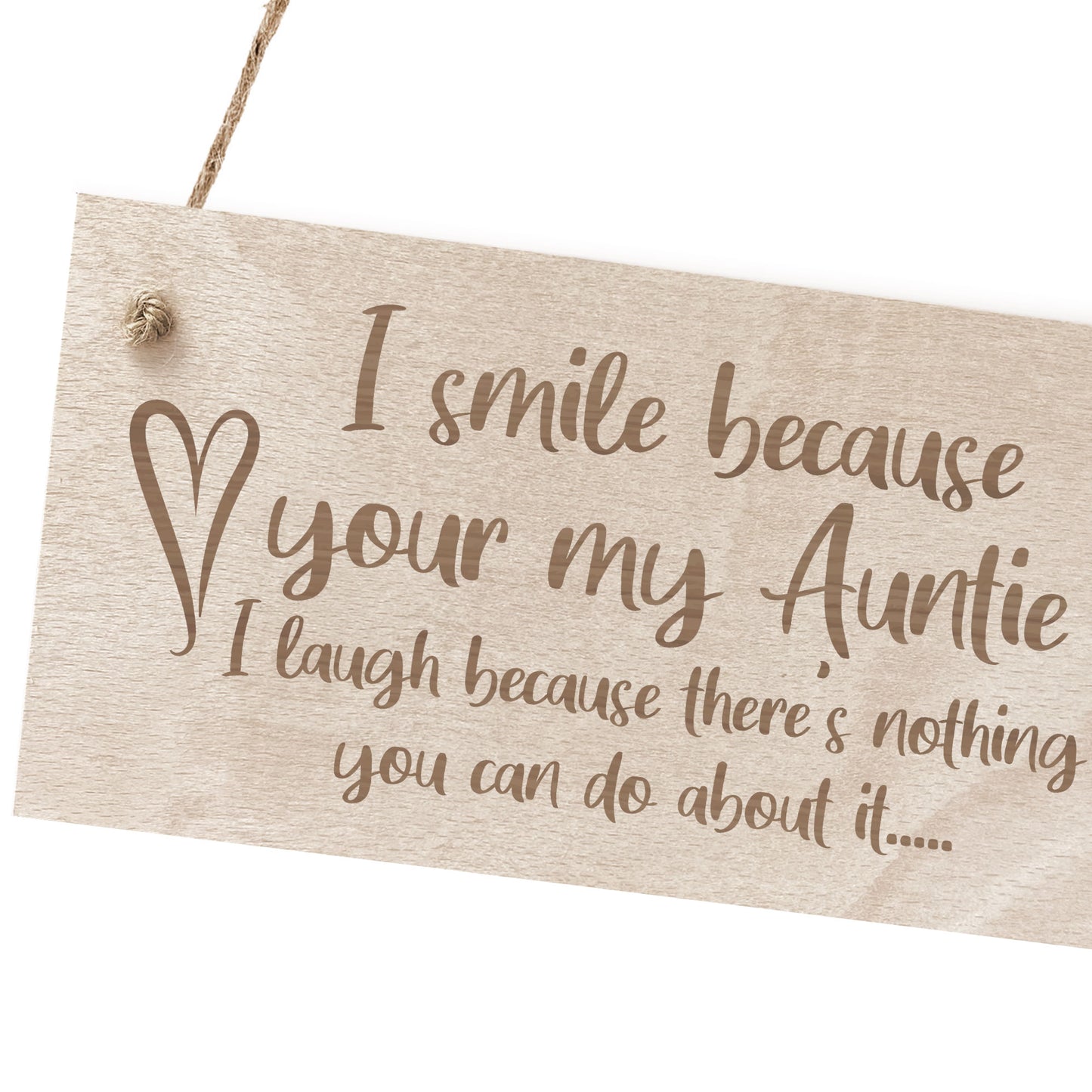 Auntie Aunt Aunty Wood Sign Auntie Birthday Christmas Gift Funny
