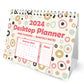 2024 Desktop Planner Calendar Spiral Bound Planner for Desk
