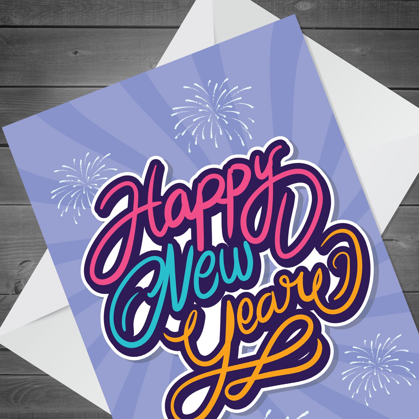 New Year Card For Women Happy New Year Card with Envelope Auntie