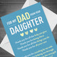 Fathers Day Card for Dad From Daughter Adorable Fathers Day Card