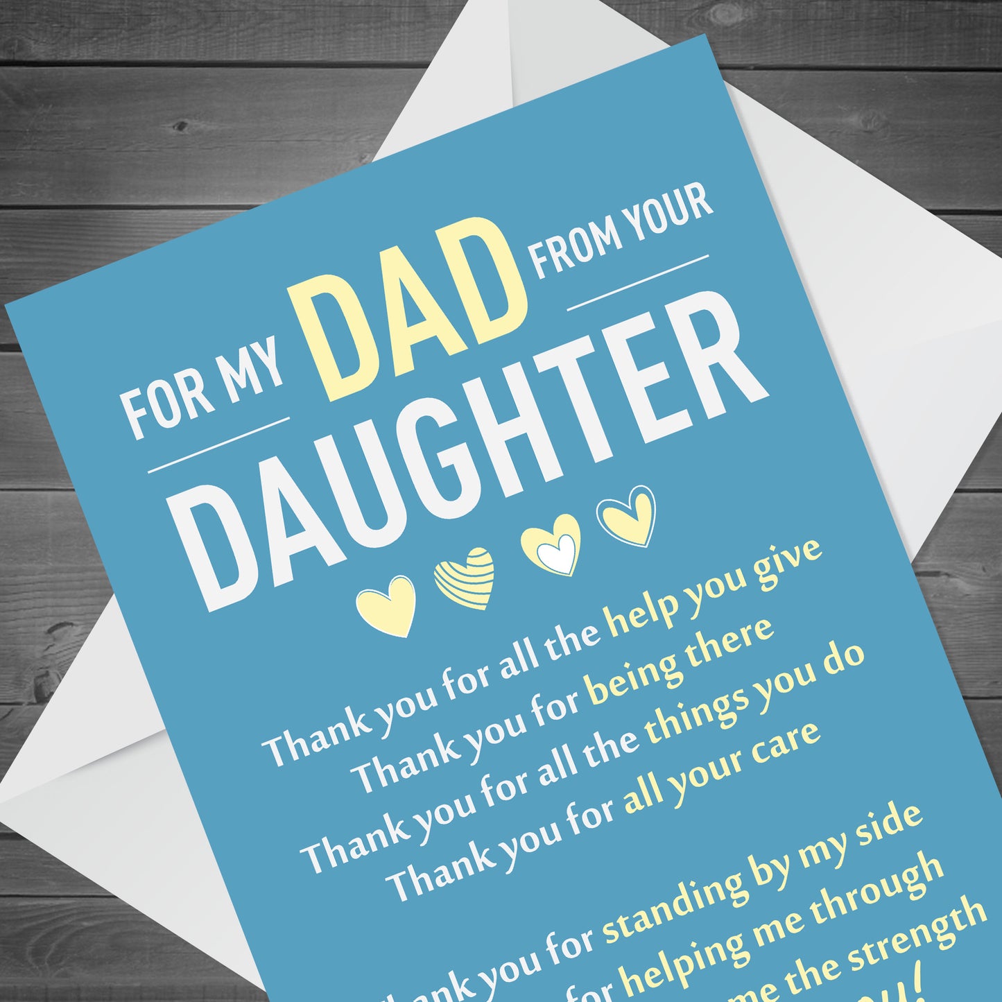 Fathers Day Card for Dad From Daughter Adorable Fathers Day Card