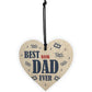 Funny Gift For Dad Novelty Wooden Heart Sign Birthday Dad Gift