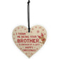 FUNNY Joke Christmas Gift For Sister Wood Heart Sister Gift