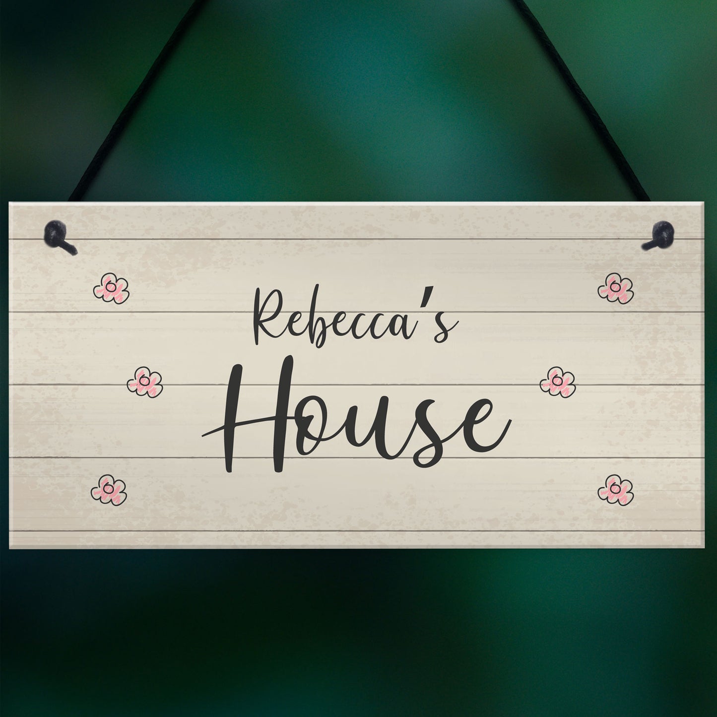 PERSONALISED Home Sign New Home Gift Any Name Playhouse