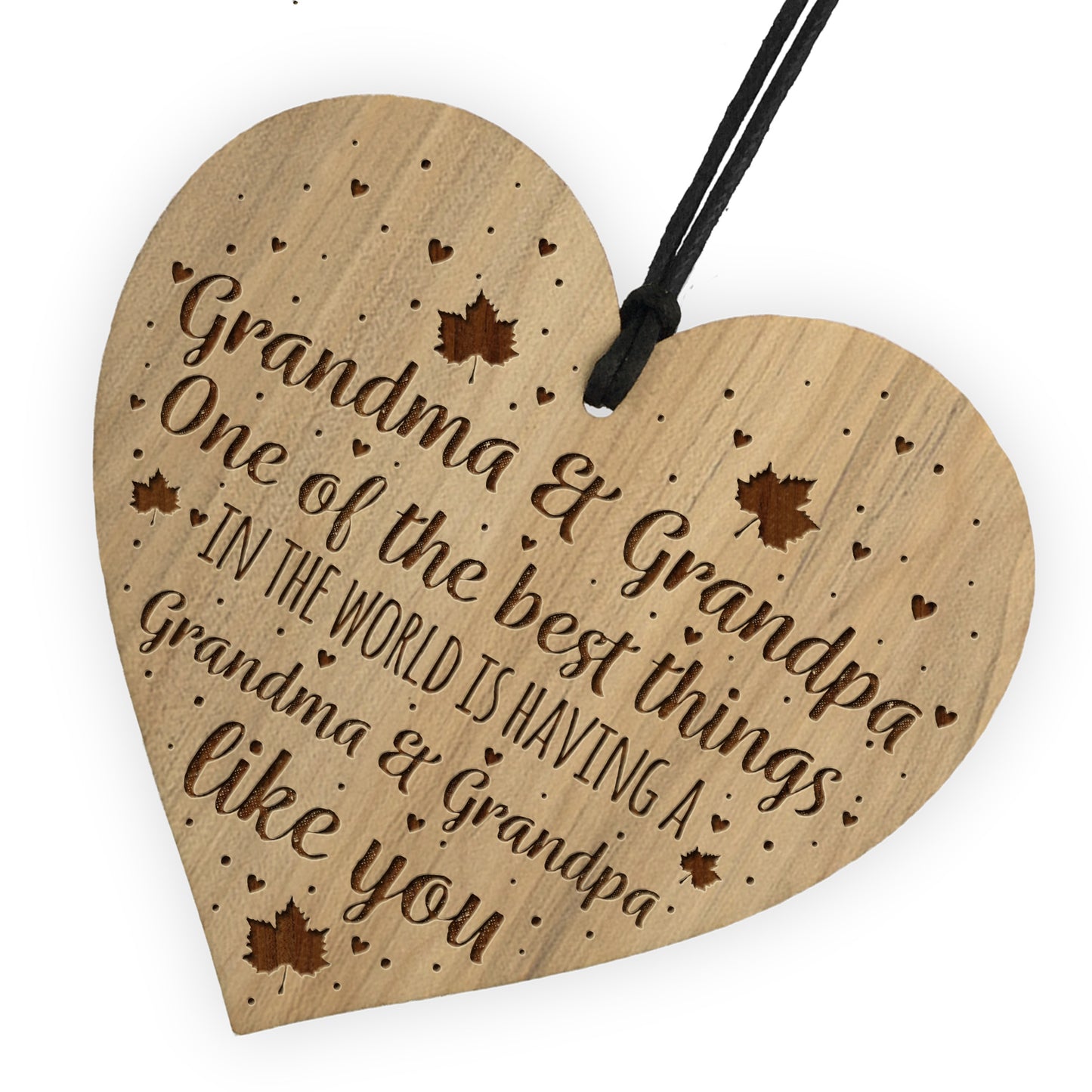 Grandma And Grandpa Gift For Birthday Christmas Engraved Heart