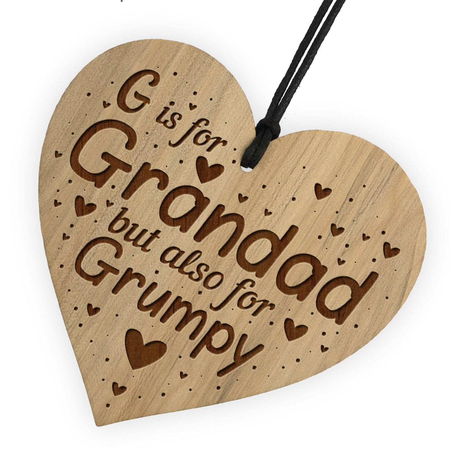 Funny Joke Grandad Gift For Birthday Christmas Engraved Heart