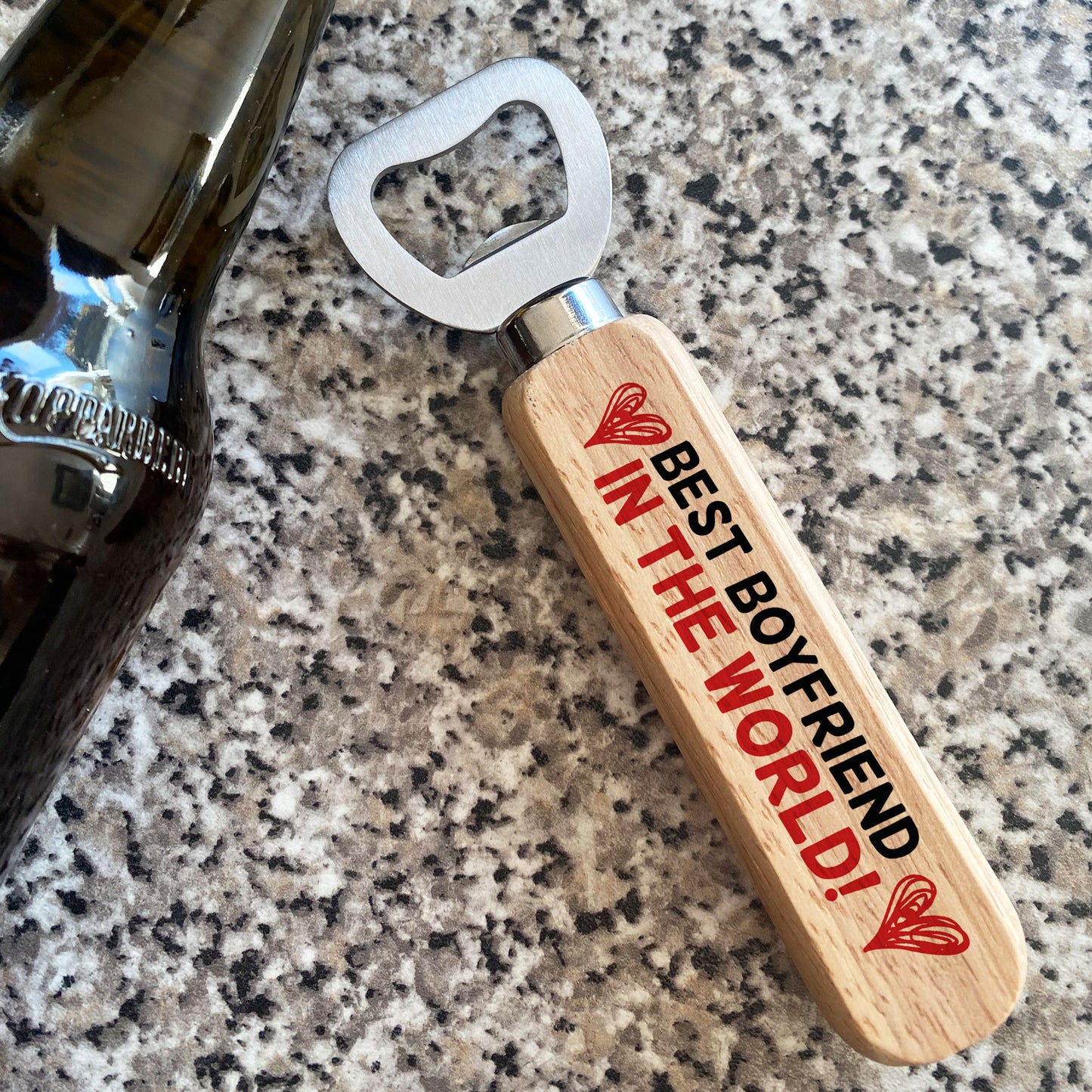 Wooden Bottle Opener Gift For Boyfriend Anniversary Gifts