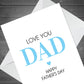 Fathers Day Cards For Dad Love You Dad Card From Daughter Son