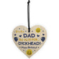 Rude Birthday Gift For Dad Novelty Wood Heart Gift For Him Dad