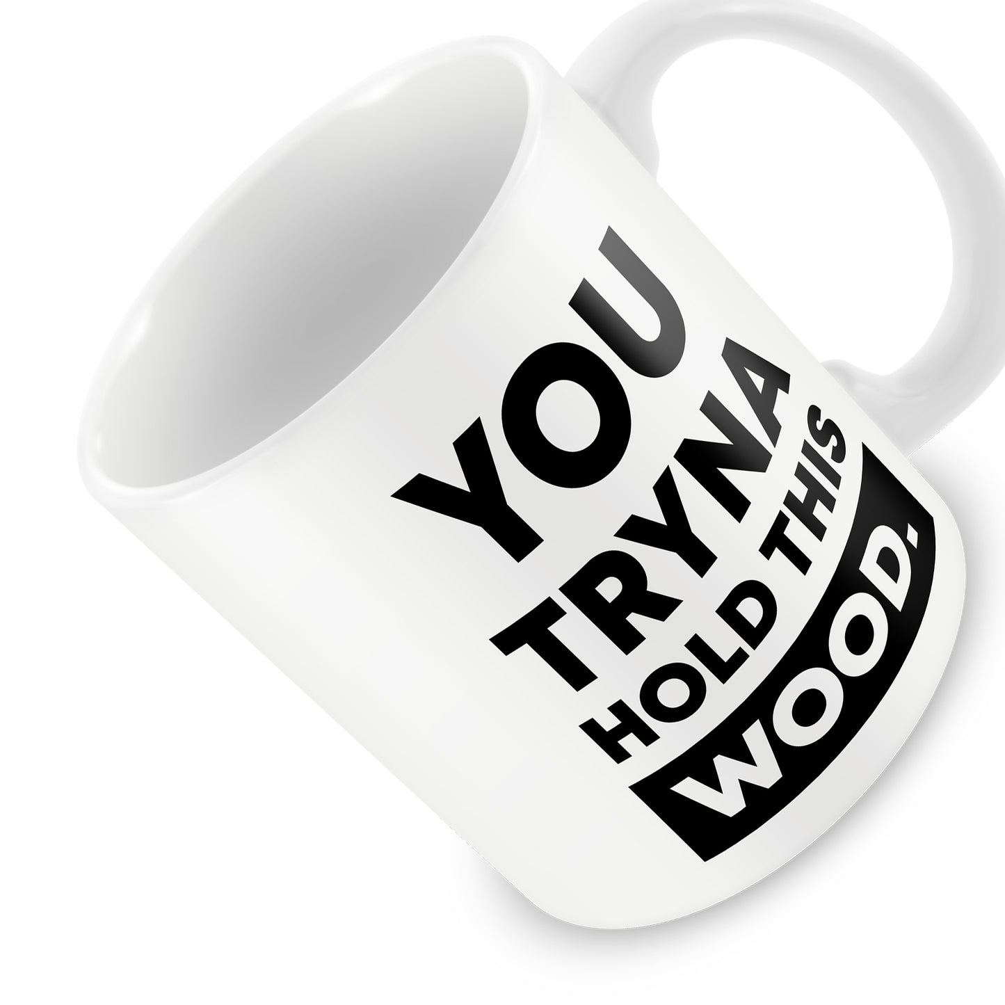 Funny Mug Hold This Wood Rude Birthday Christmas Gift For Him