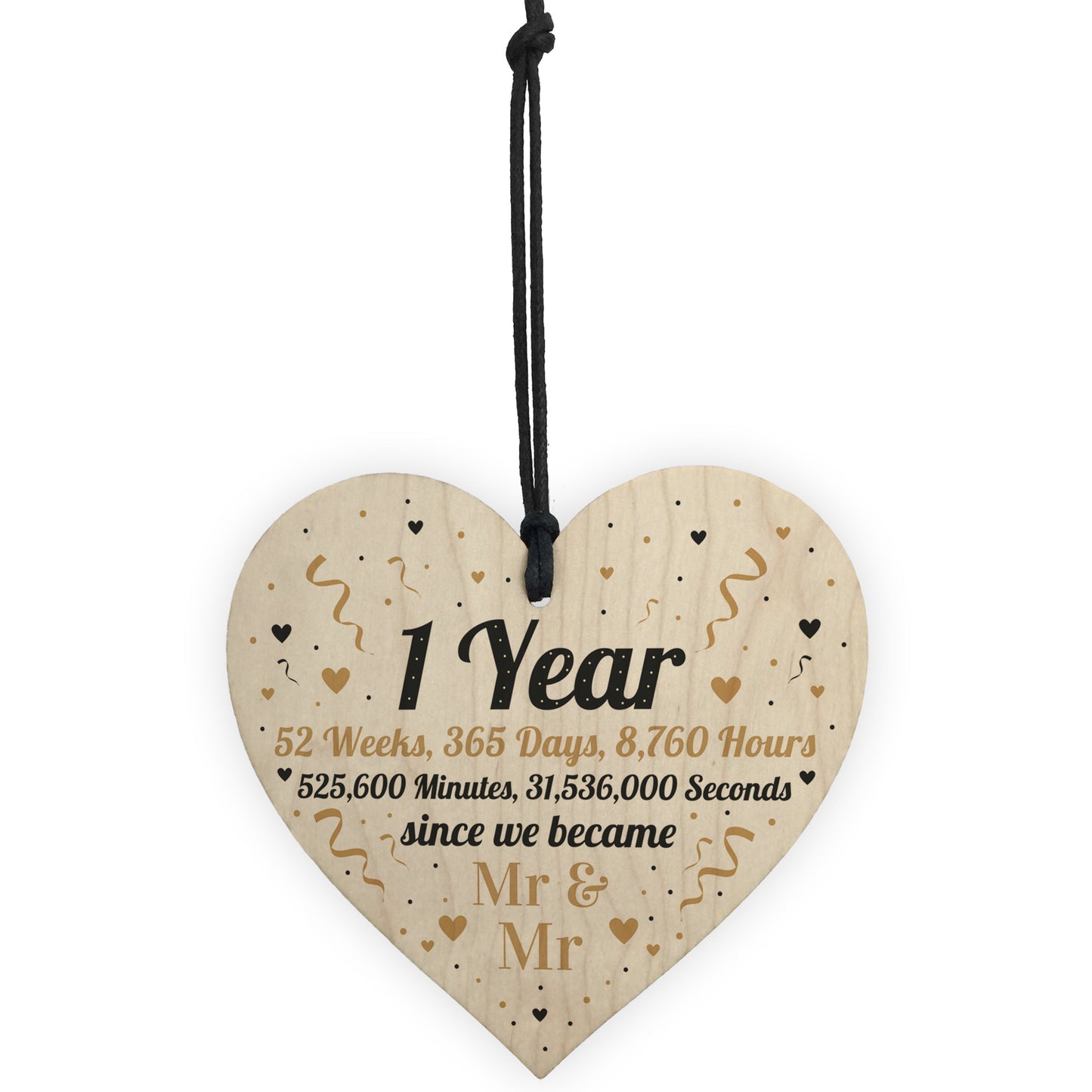 One Year As Mr And Mr First Anniversary Love Husband Couple Gift
