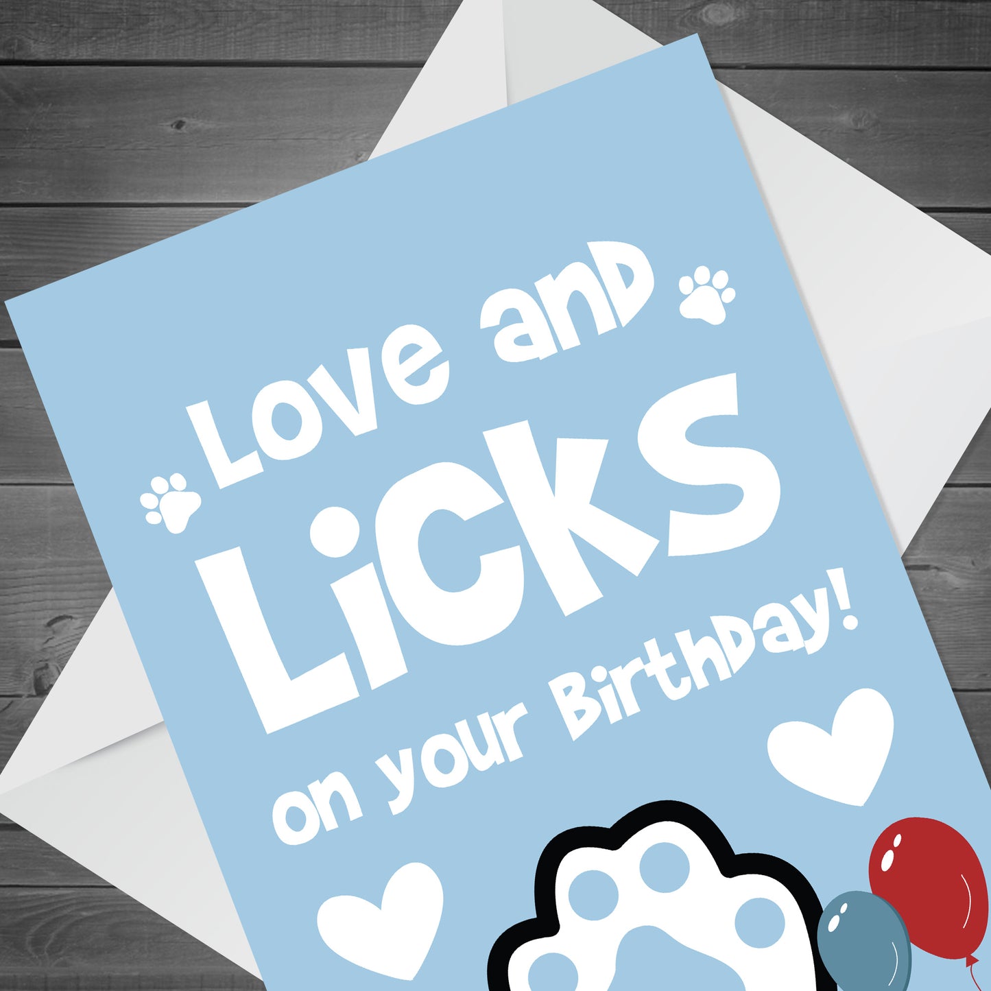 Happy Birthday Card From The Dog Pet Theme Novelty Card