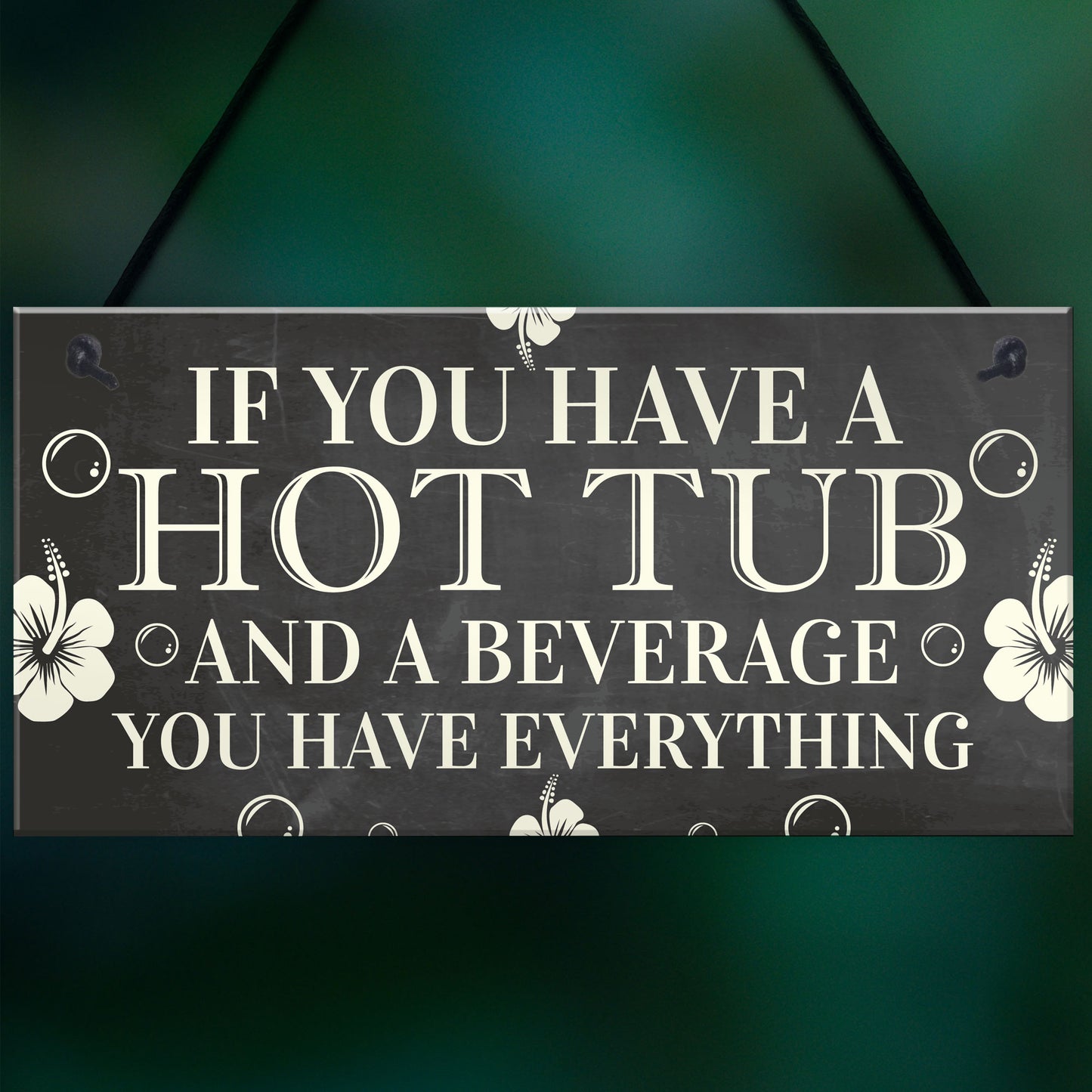 Hot Tub Sign Funny Garden Sign Summer House Plaque Alcohol Gift