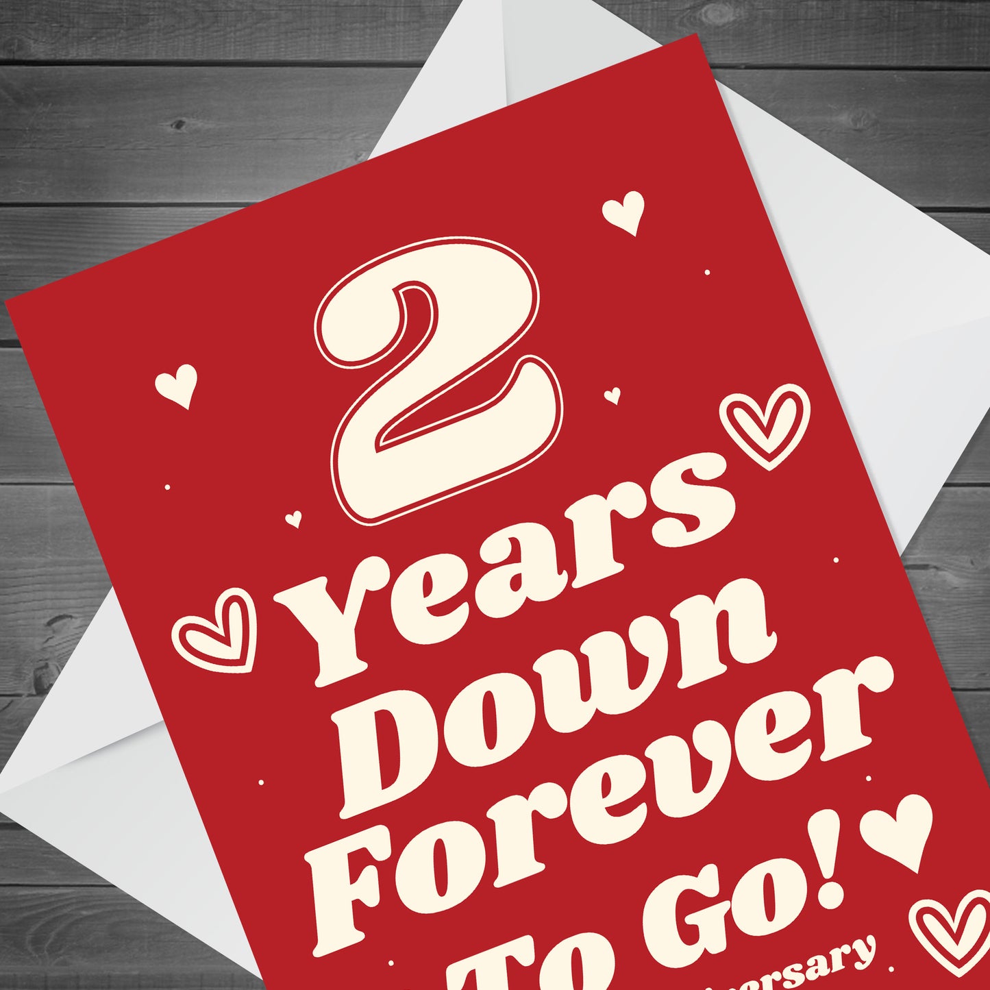 Funny Joke 2nd Anniversary Card For Husband Wife Card For Him