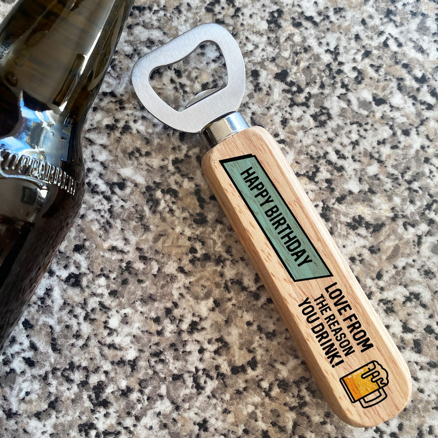 Novelty Birthday Gift For Men Women Wooden Bottle Opener