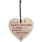 Handmade Heart Thank You Dance Teacher Gift Goodbye Gift For Her