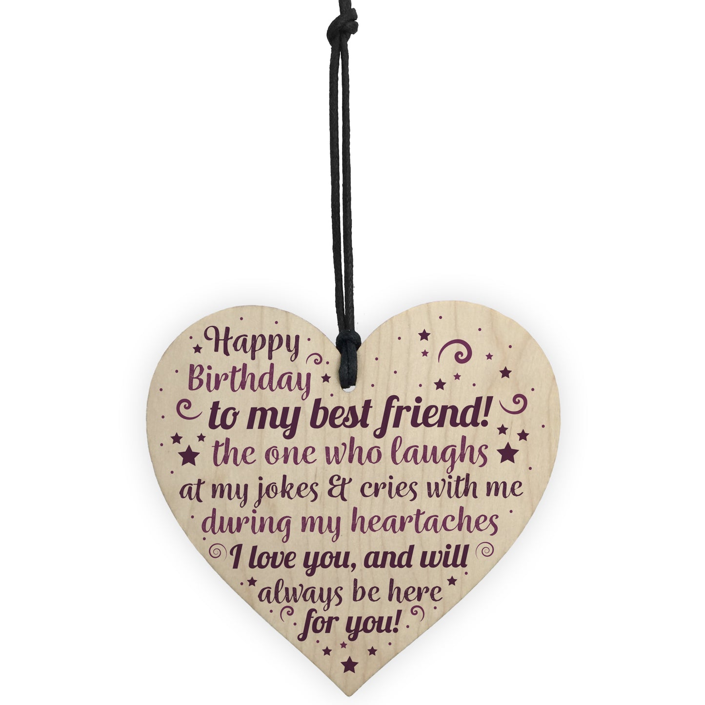 Birthday Friend Gifts Heart Special Friendship Plaque Card