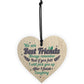 Best Friend Wood Heart Sign Christmas Gift For Friend Keepsake