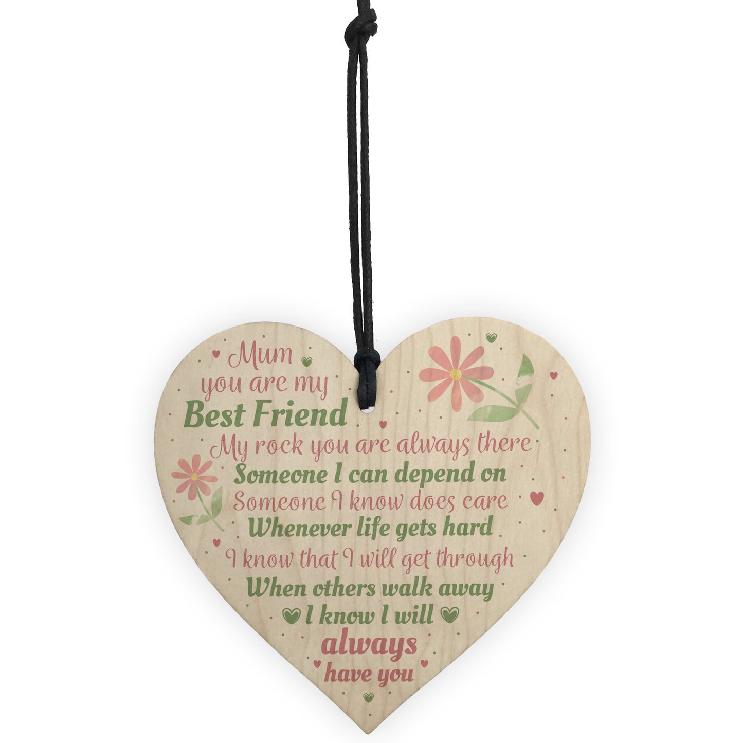 Mum Mumy Best Friend Friends Plaque Heart Birthday Thank You