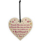 Best Friend Keepsake Gift Novelty Wood Heart Christmas Birthday