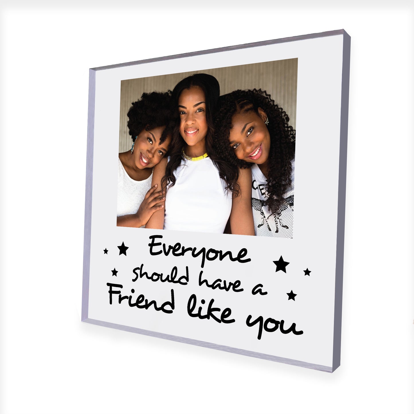 Friendship Gift For Women Personalised Photo Block Best Friend