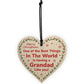 Best Grandad Christmas Gifts For Him Novelty Wood Heart Bauble
