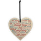 Gift For Teacher Teaching Assistant Nursery Wood Heart Word Art