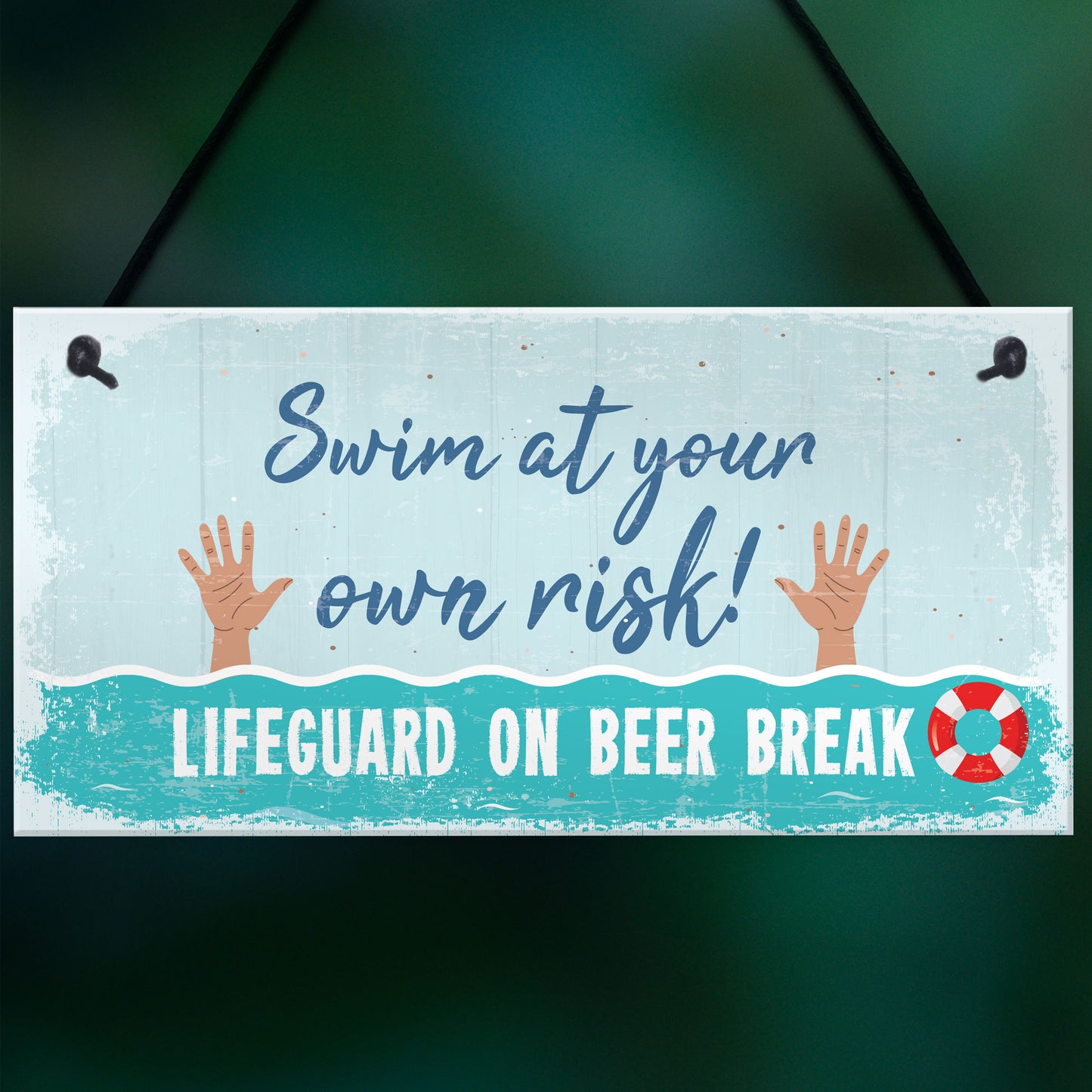 Funny Hot Tub Sign Summer House Garden Sign Pool Jacuzzi Plaque
