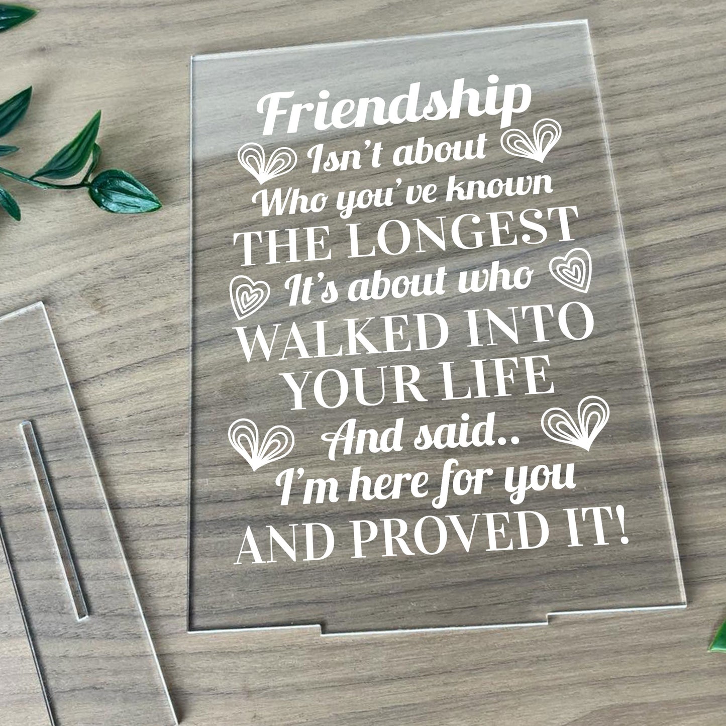 Best Friend Sign Friendship Gift Standing Plaque Thank You Gift