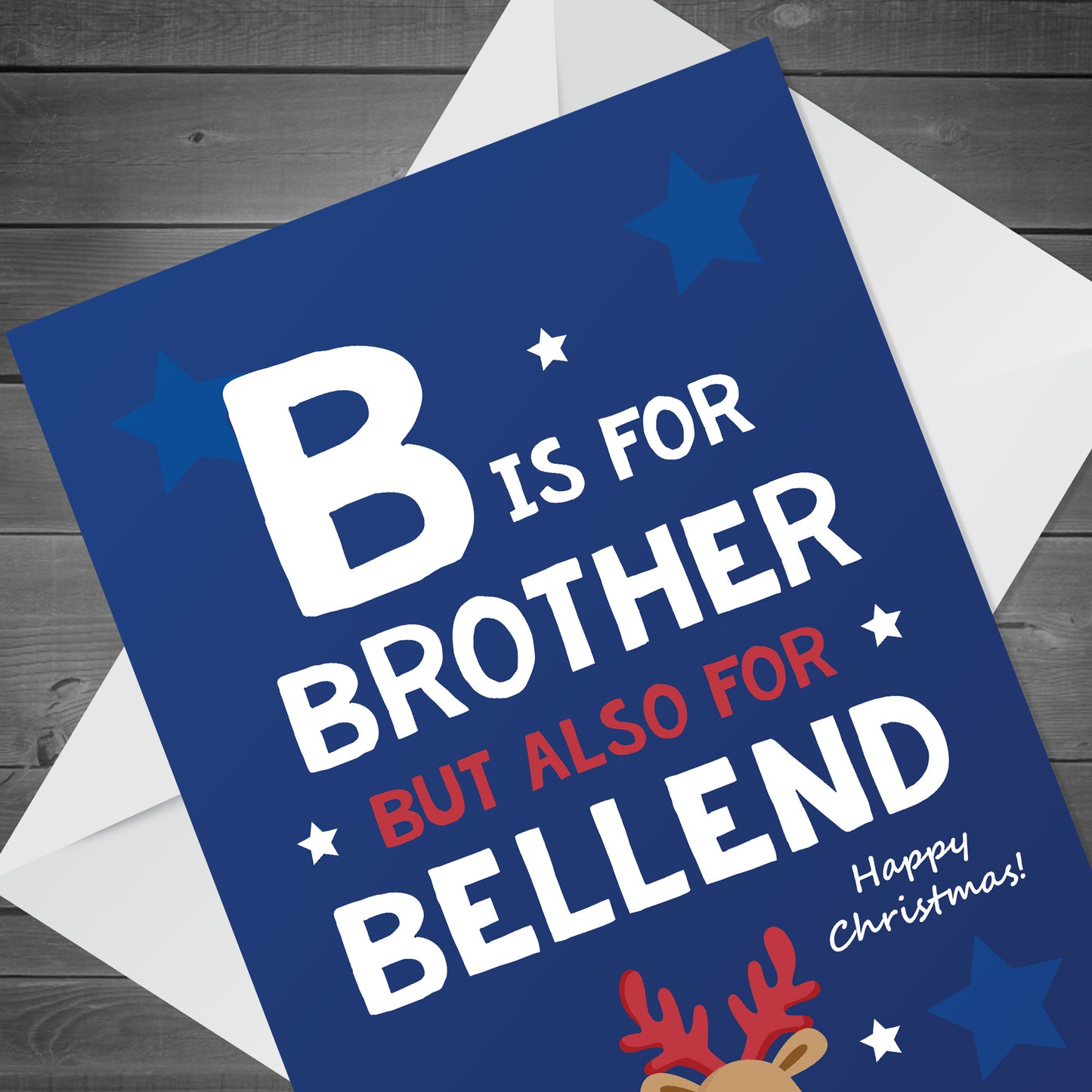 FUNNY Christmas Card For Brother A6 Card Rude Card For Brother