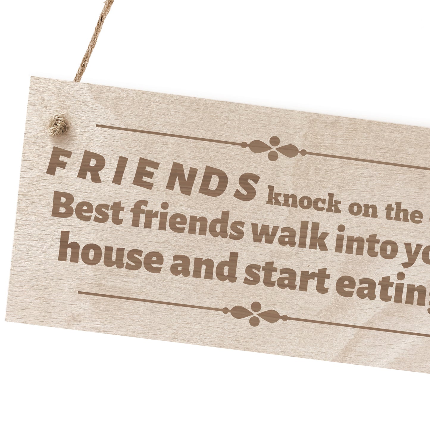Funny FRIENDSHIP Gift Wooden Hanging Sign Best Friend Gifts