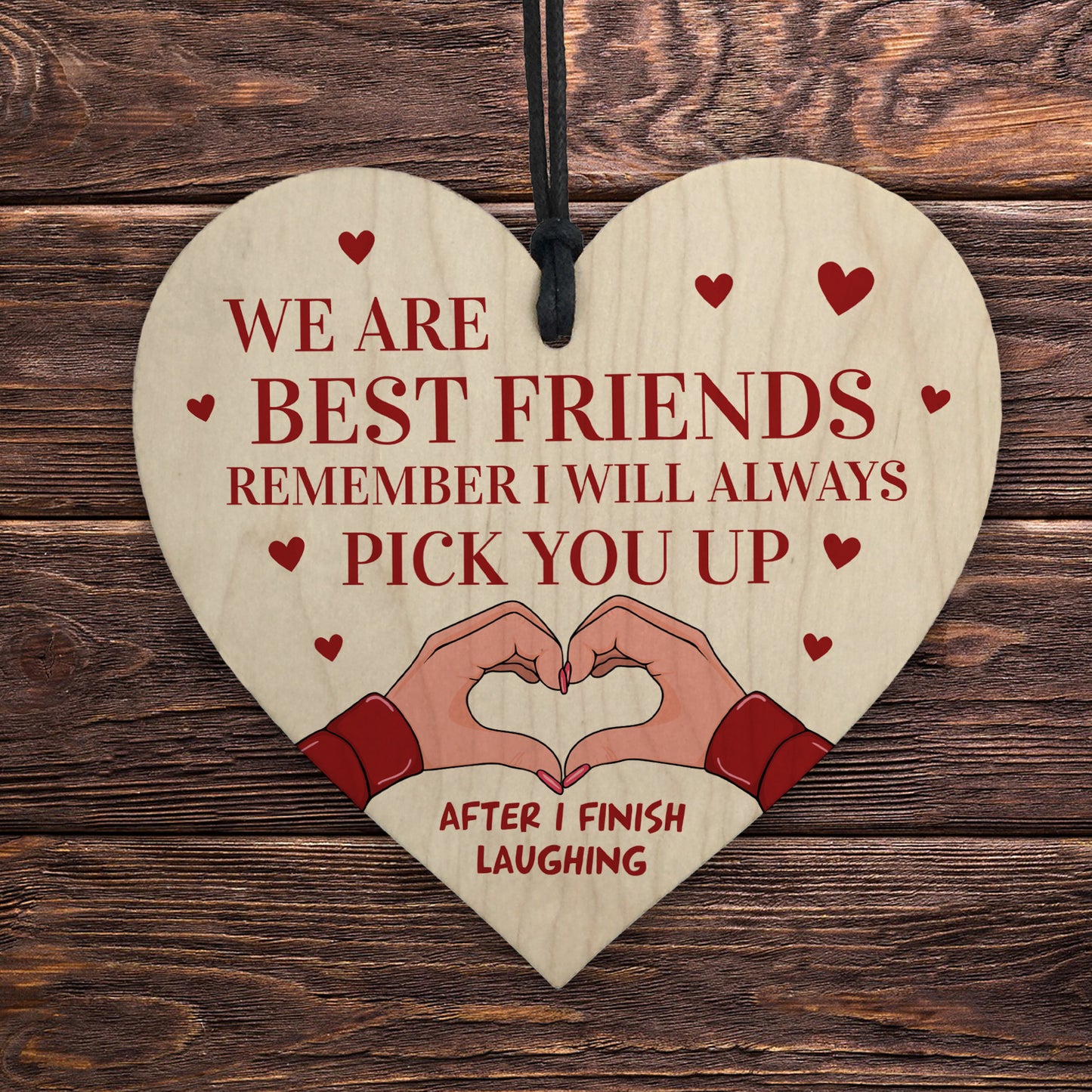 Best Friend Funny Wooden Plaque Novelty Friendship Birthday Gift
