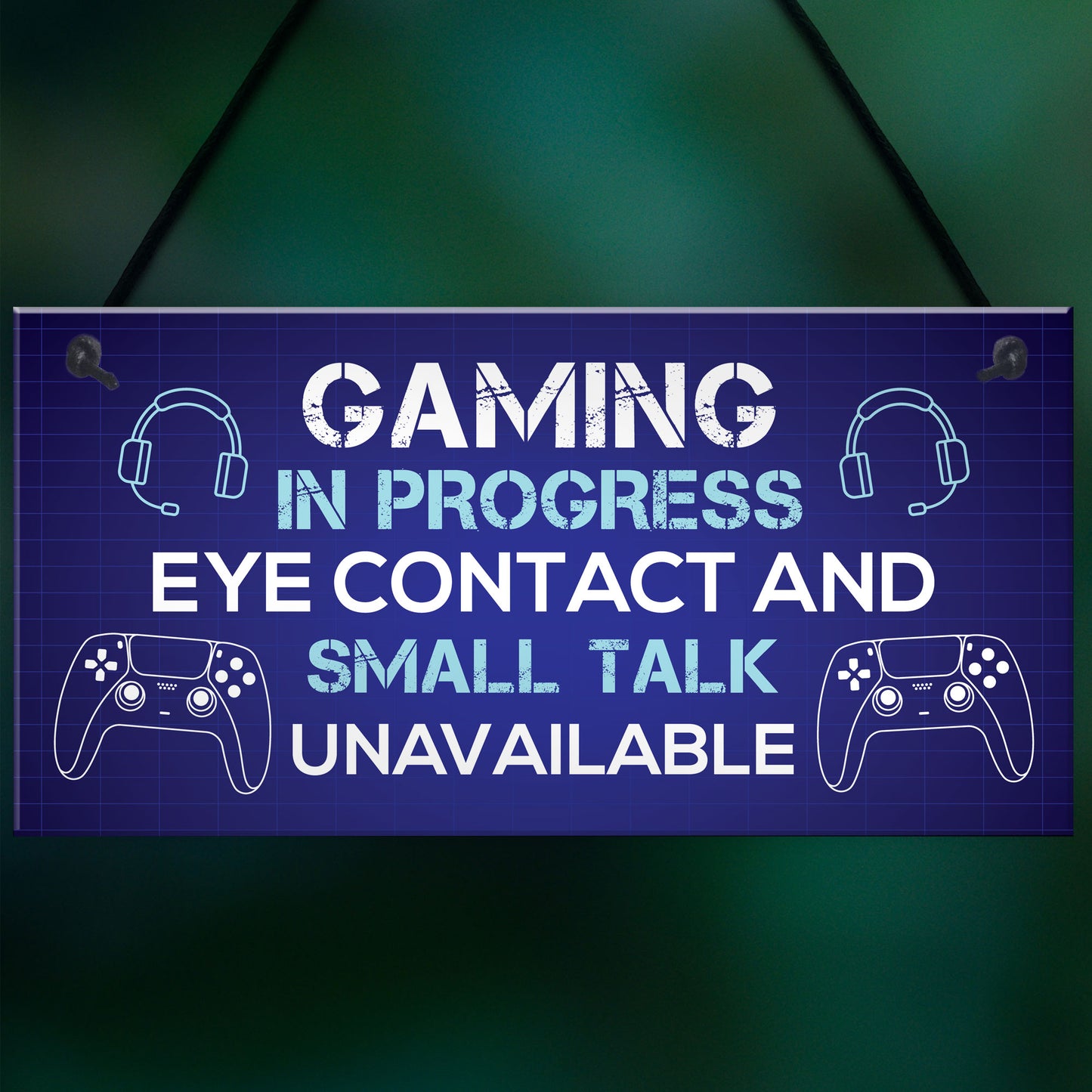 Games Room Sign For Boys Bedroom Gaming Accessories Gifts