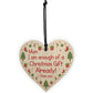 Funny Mum Christmas Gift From Daughter Son Novelty Wood Heart