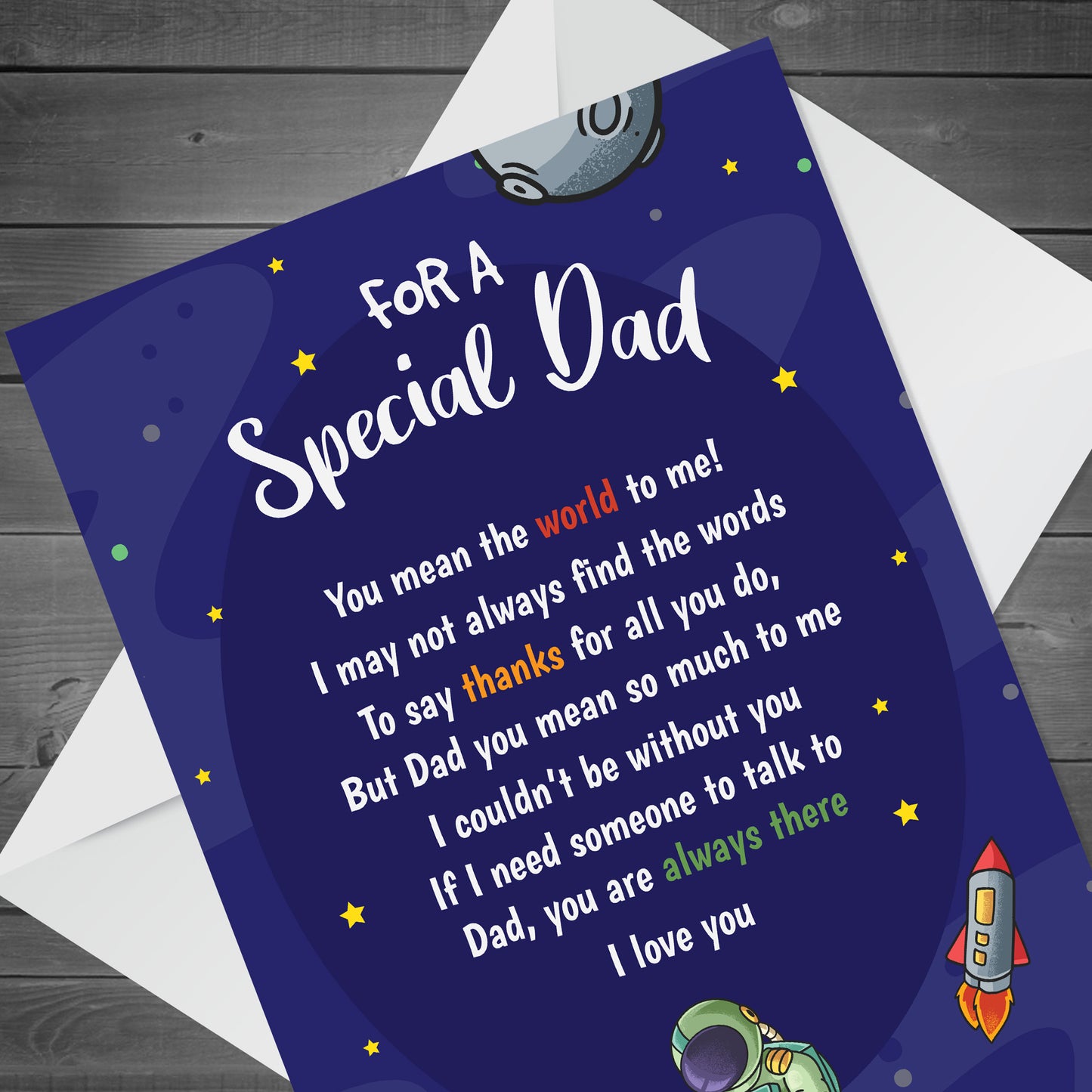 Fathers Day Birthday Card For A Special Dad Novelty Card