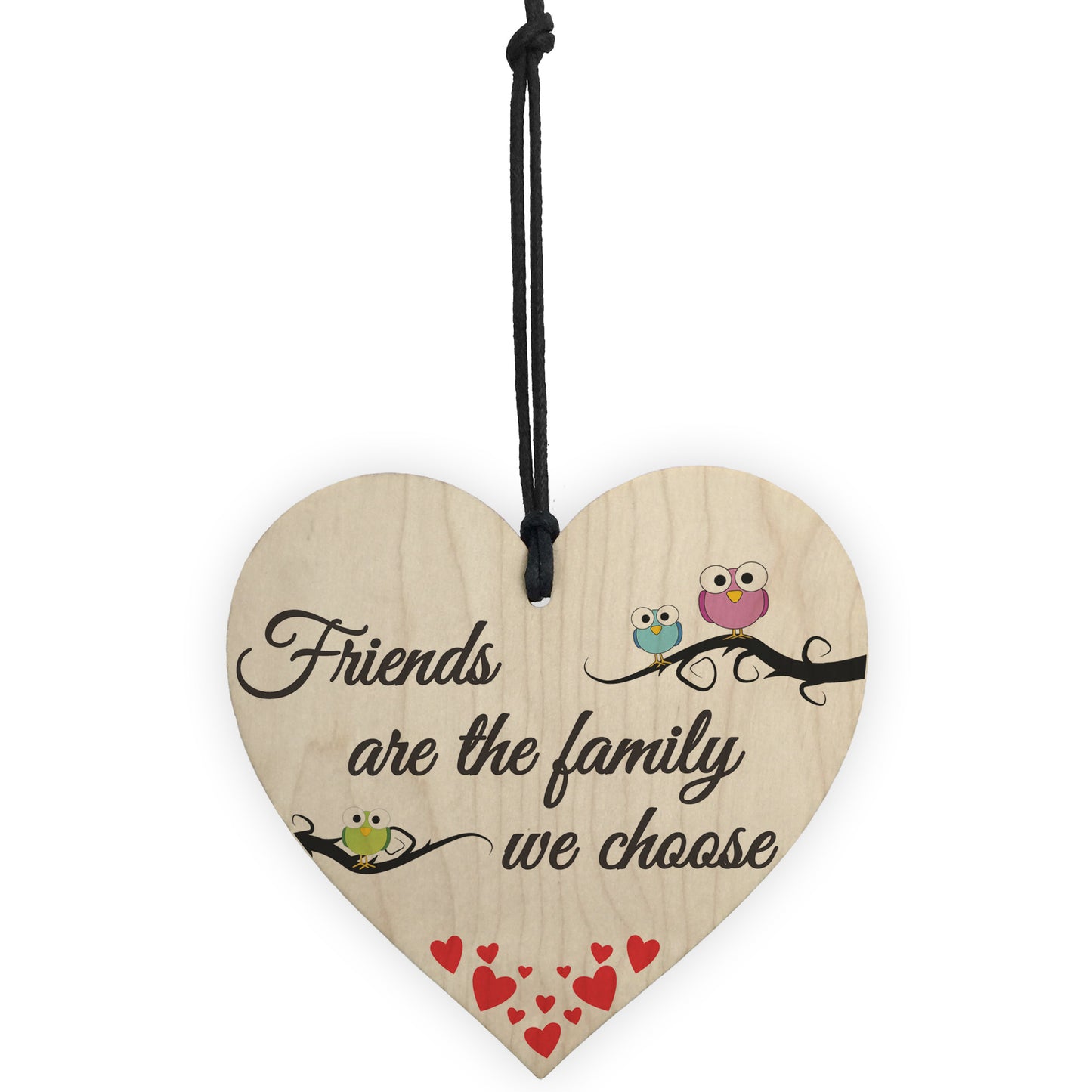 Friends Are We Choose Wooden Hanging Heart