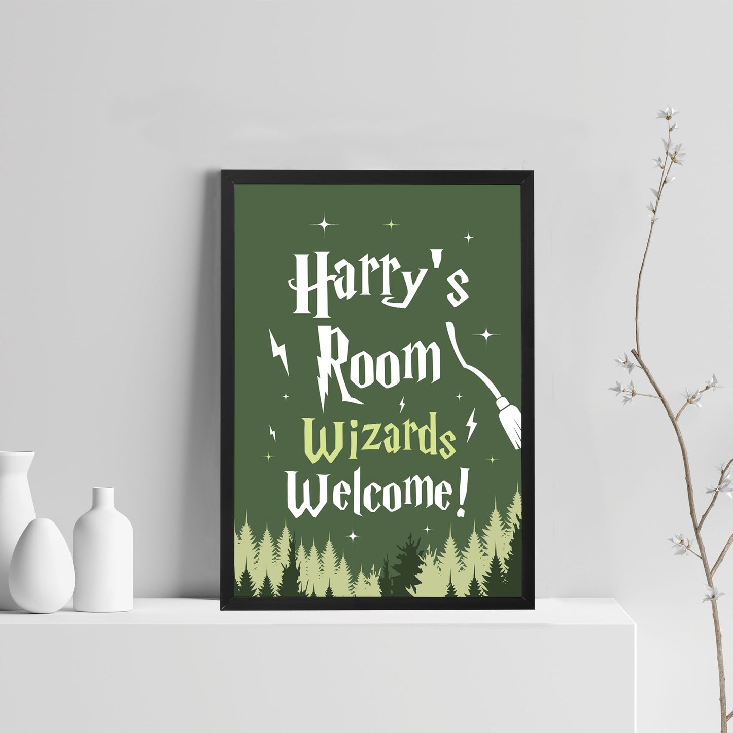 Personalised Boys Bedroom Sign Harry Boy Bedroom Wall Art Potter