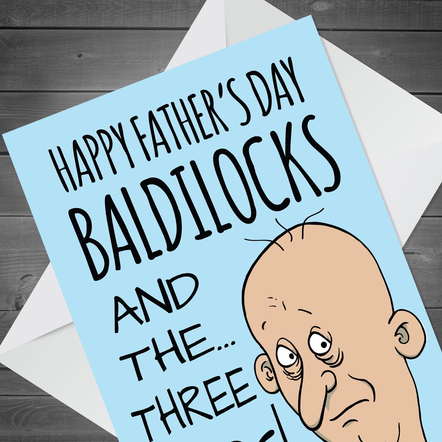 Funny Rude Fathers Day Bald Card For Dad From Daughter Son