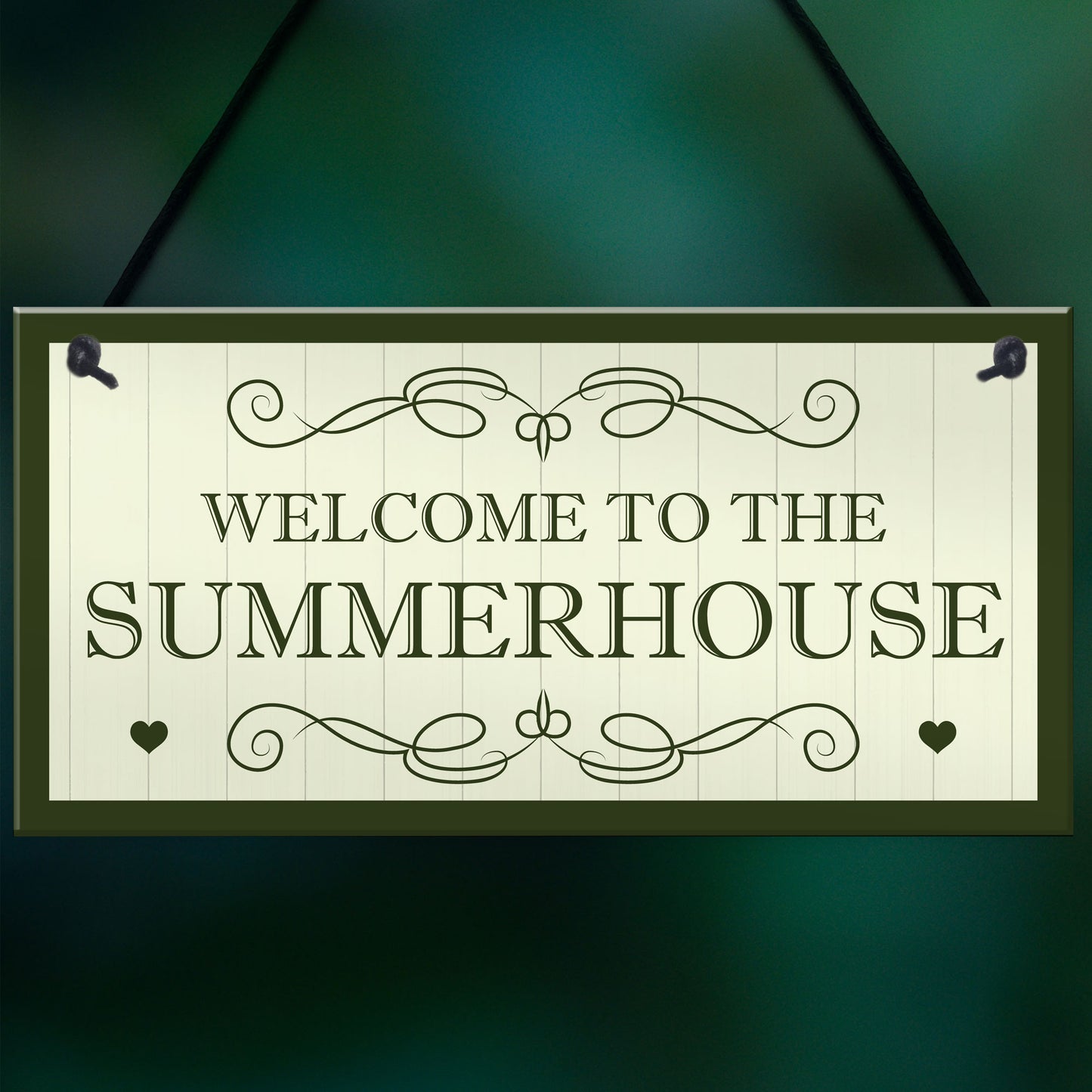 Welcome To The Summerhouse Sign Hanging Plaque New Home Gift