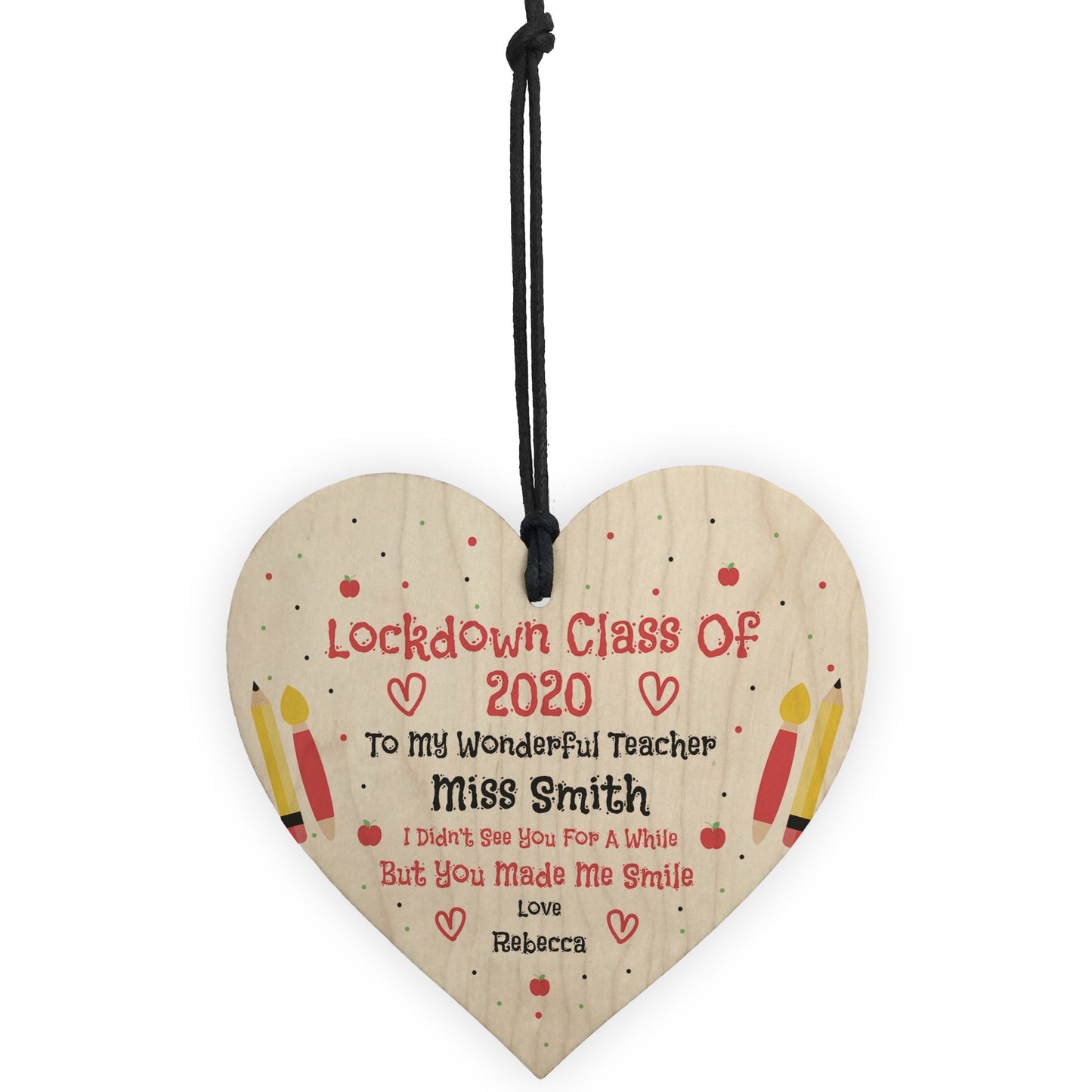 Lockdown Class Of 2020 Personalised Thank You Teacher Gift