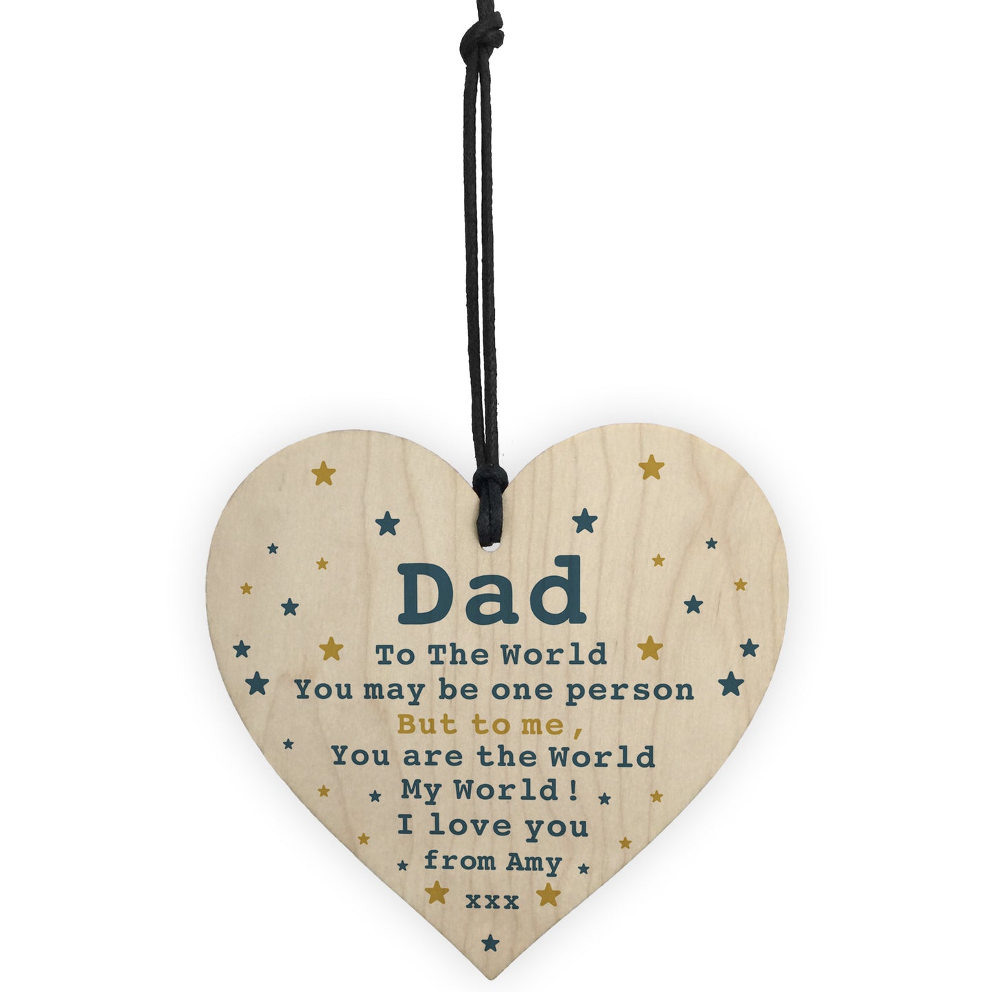 Special Fathers Day Birthday Christmas Gift For Dad Heart