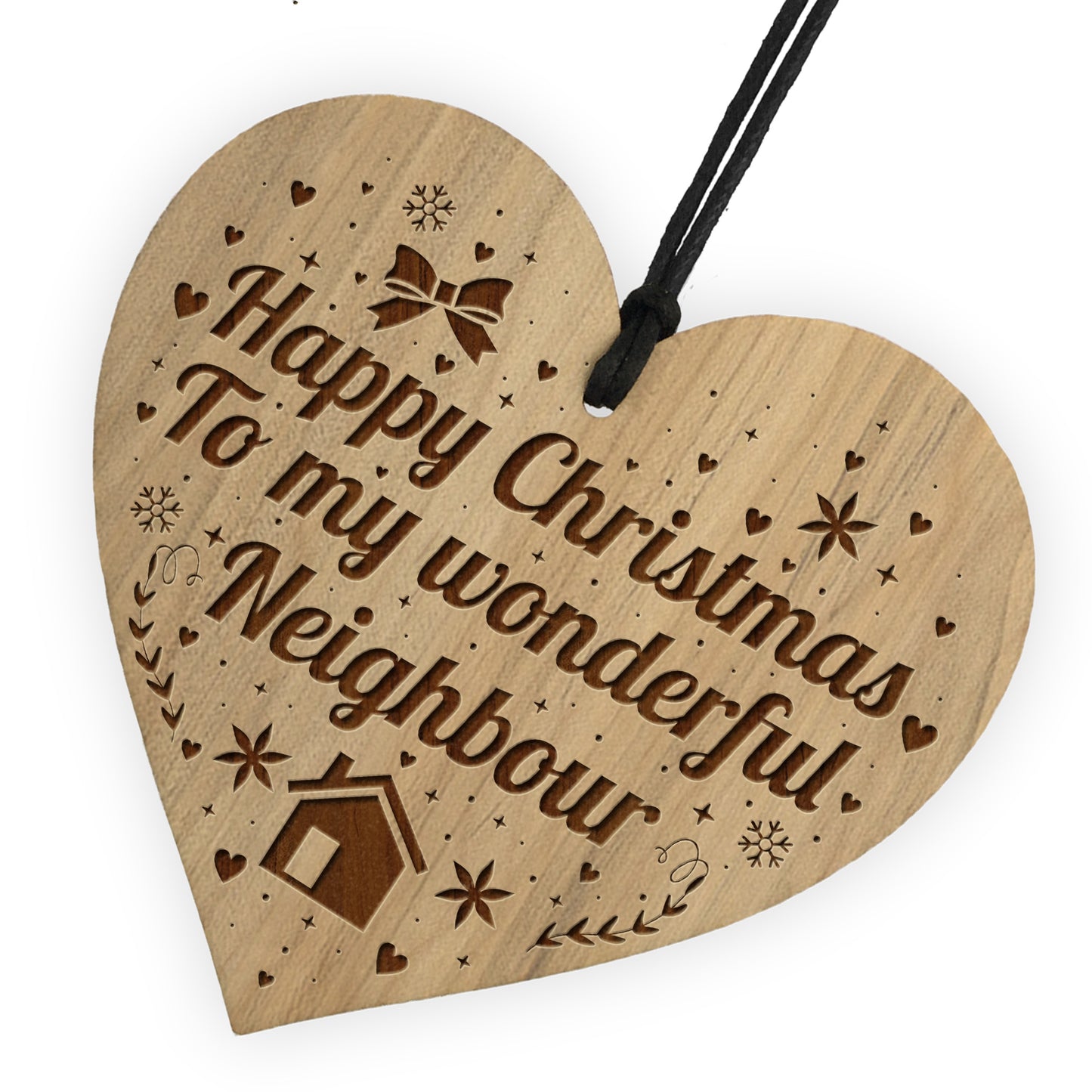Neighbour Christmas Gift Engraved Bauble Decoration Gifts