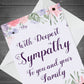 Deepest Sympathy To Family Floral Condolences Bereavement Card