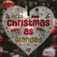 Christmas Decoration 1st Christmas As Grandad Gift Acrylic Heart