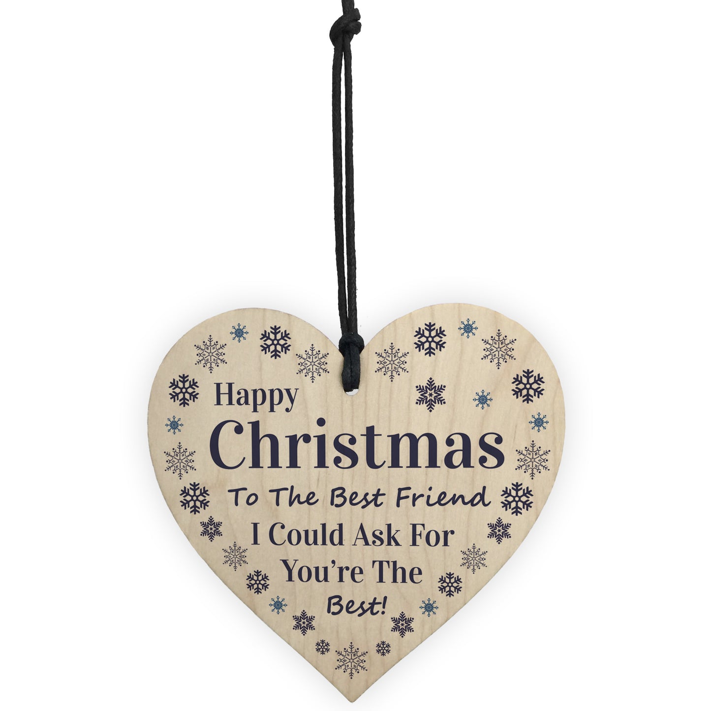 Best Friend Christmas Gifts Wood Heart Gift For Friend Keepsake