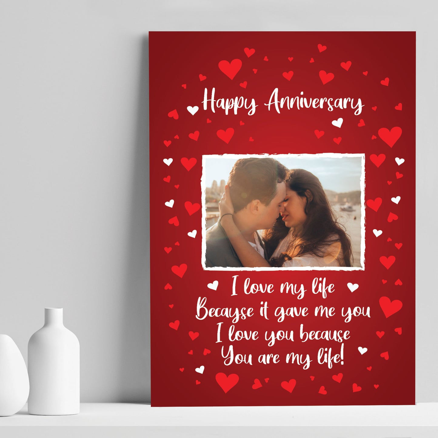 Anniversary Gift For Husband Wife Personalised Photot Print
